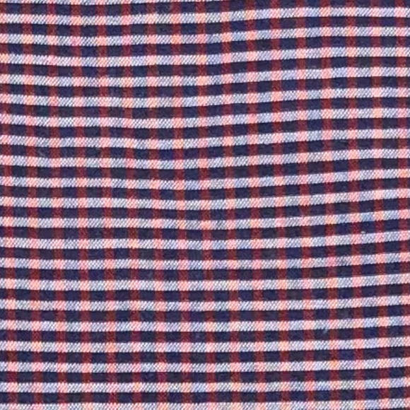 Perry Ellis Plaid Dress Shirt, Purple XL - Picture 3 of 6
